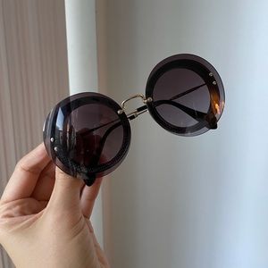 Miu Miu round sunglasses